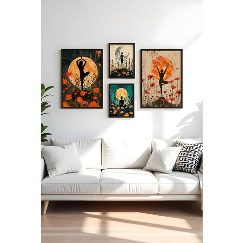 Wallity dekorativna slika Huhu447-S, 50x70cm, 4 dela Cene
