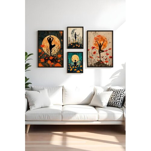 Wallity Dekorativna slika Huhu447-S, 50x70cm, 4 dijela Cijene