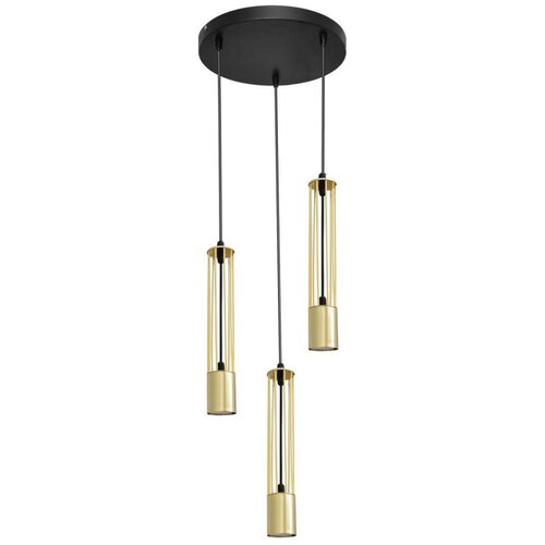  LED luster na sajli BARS 3xGU10/4,8W/230V zlatna/crna Cene