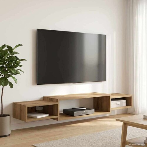 TV ormar za montažu na zid Zidna montaža Hrast artisan - Hrast artisan 140 cm Cijene