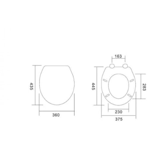 Diplon WC daska bela medijapan (WSM5518(M0705)) Slike