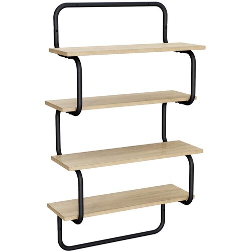  Polica sa 4 nivoa Hrast sonoma 60 x 24,5 x 104 cm Slike