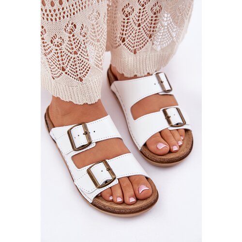 Inblu Ladies Leather Slippers With Clear Slike