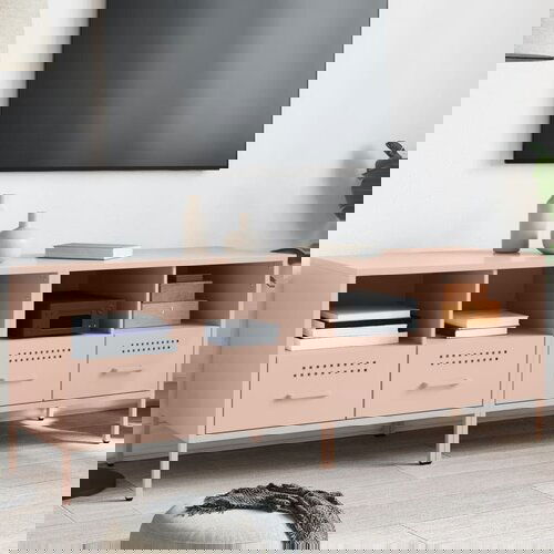 Furnova TV omarica 2 kosa roza 68x39x50,5 cm jeklo, (21922627) Slike