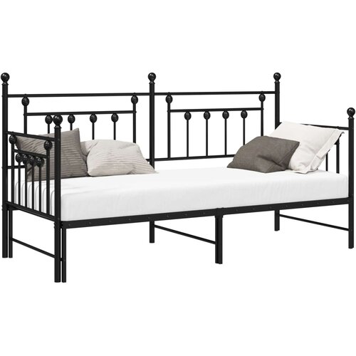  Krevet na kat Crna 80 x 200 cm Čelik Slike