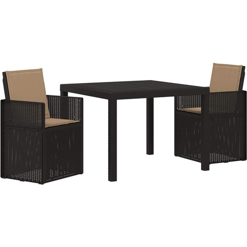 vidaXL Komplet za jedilnico v vrtu 3 pcs Antracit in taupe PP, (5000269630) Cene