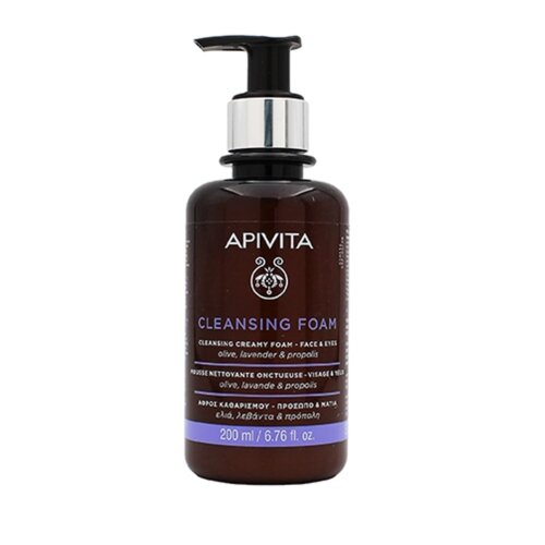 Apivita Cleansing Foam Face &amp;amp; Eyes 200 ml Slike