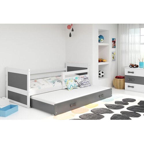 BestBed Postelja RICO z monostjo dodatnega leia-Bela-Grafit Cene