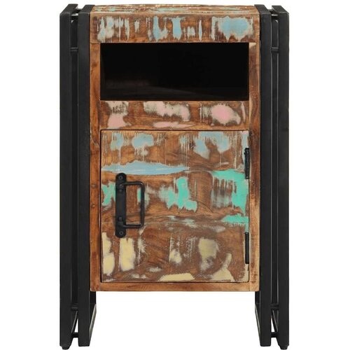  Noćni ormarić 40x40x59 cm Masivno drvo od recikliranog drva - 1 masivno obnovljeno drvo Slike