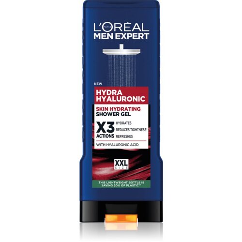 L&amp;acute;Or&amp;eacute;al Paris Men Expert Hydra Hyaluronic gel za tu&amp;scaron;iranje s hijaluronskom kiselinom 400 ml Slike