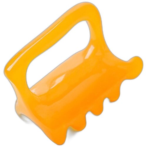 INF Dvostranski gua sha masažer iz smole z ergonomskim ročajem Yellow, (5000298832) Slike