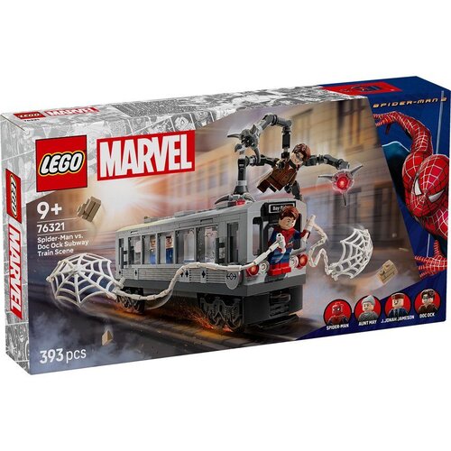 Lego Marvel Spider-Man vs Doc Ock Subway Train Scene 76321 Slike