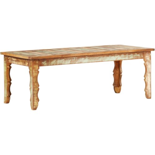 VidaXL Stolić za kavu 110 x 50 x 40 cm od masivnog obnovljenog drva Slike