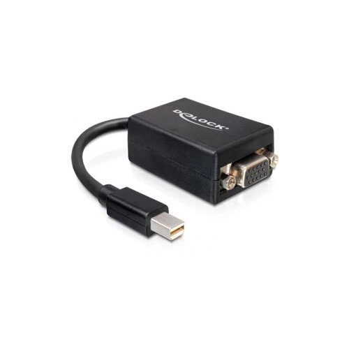 Delock 65256 DisplayPort / VGA adapter [1x muški konektor mini DisplayPort - 1x 15-polni ženski konektor D-Sub] crna 0.1 Cene