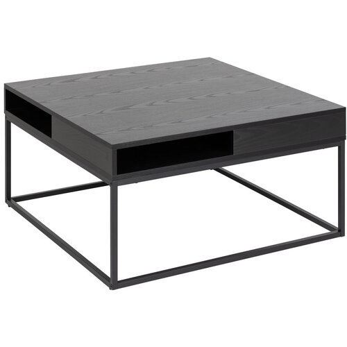 Actona Crni stolić za kavu s pločom stola u dekoru jasena 80x80 cm Willford &amp;ndash; Slike