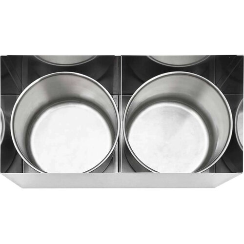 VidaXL Dozator za umak od nehrđajućeg čelika 2 x 3,5 L Slike