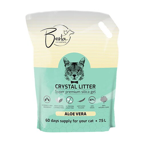 BESTA silikonski posip za mačke sa mirisom aloe vere, 7.5l Slike