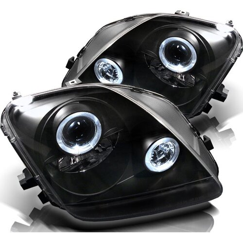 Oem Kristalni farovi Angel Eyes Honda Prelude (97-01), Crni Cene