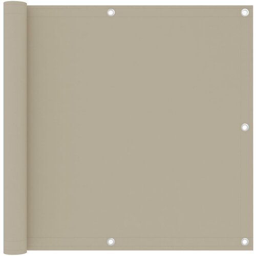 VidaXL Balkonsko platno bež 90x500 cm oksford blago Slike