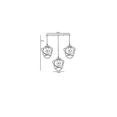 Opviq Luster Nepal, 55-70cm, 25cm, E27, 40W Cene