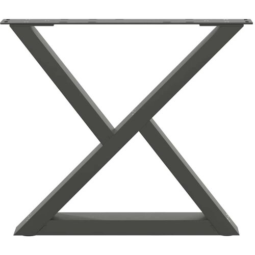  Noge za stolić 2 kom antracit 50x(42-43 3) cm čelik Slike
