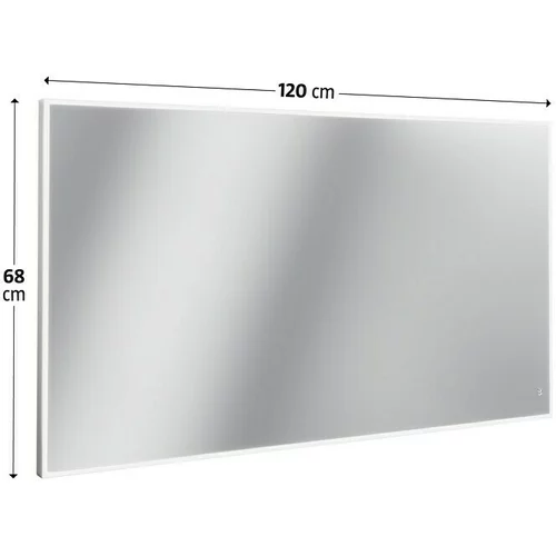 CAMARGUE Ogledalo s LED rasvjetom Frame (S kutnim rubovima, 120 x 68 cm, dodirni senzor)