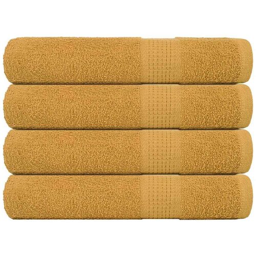 vidaXL Brisače 4 kos zlata 100x200 cm 360 g/m&sup2; 100% bombaž Cene