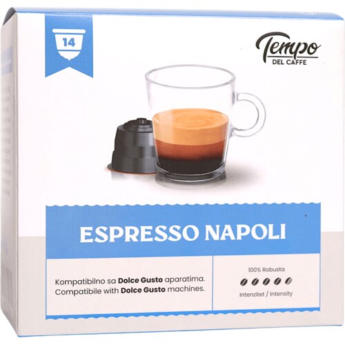 TEMPO DEL CAFFE Kapsule za Dolce Gusto Espresso Napoli, 14 kapsula Slike
