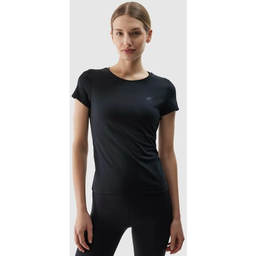4f Women's Sports T-Shirt Made of Recycled Materials - Black Cene