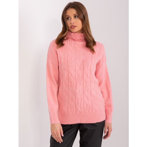 Wool Fashion Italia Sweater-AT-SW-23401.97P-salmon Slike