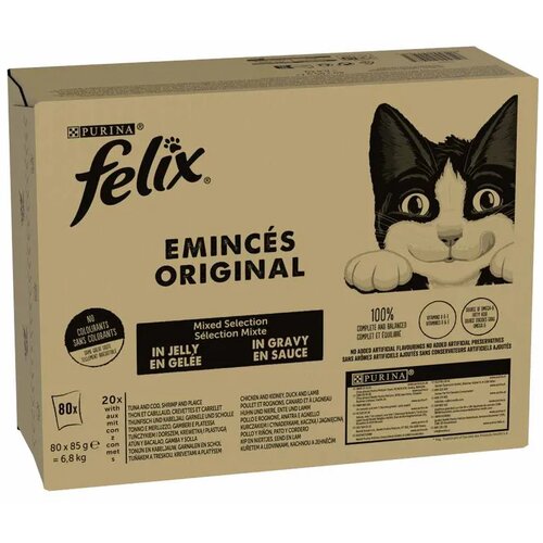 Felix Fantastic meso/riba multipack, 80 x 85 g Slike