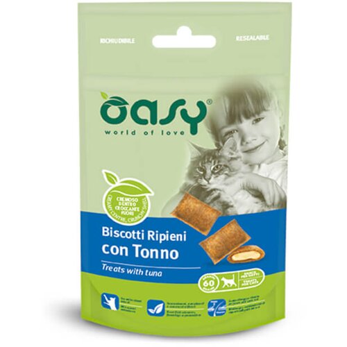 Oasy Adult polnjene blazinice s tuno, posladki - 60 g Cene