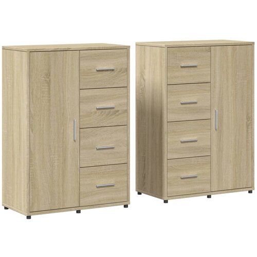 Maison Chic Komoda - Predalnik 2 kosa sonoma hrast 60x31x84 cm inženirski les, (21719329) Slike