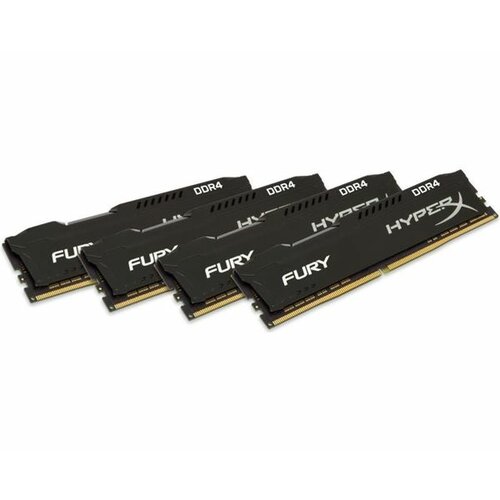 Kingston DIMM DDR4 64GB (4x16GB kit) 2933MHz HX429C17FBK4/64 HyperX Fury Black ram memorija Slike