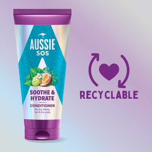 Aussie SOS Sooth Hydrate vlažilni balzam za lase 200 ml Slike