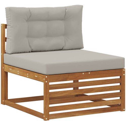  Set vanjskih sofa 9 kom. Prirodna i svijetlo siva 404 x 247,5 x 73 cm Slike