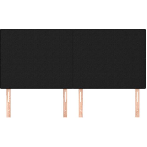  Uzglavlje Crno 160x5x118/128 cm Tkanina Slike