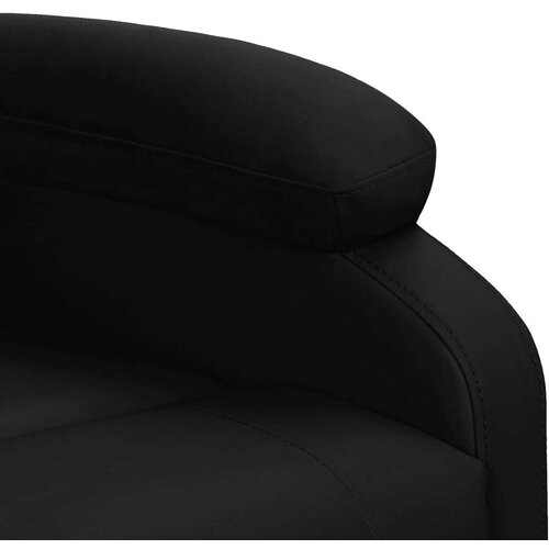 VidaXL naslonjač na podizanje od umjetne kože crni Slike