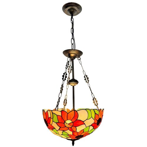  Brilagi - Tiffany vitražni luster na lancu SUNFLOWER 3xE27/60W/230V prečnik 50 cm Cene