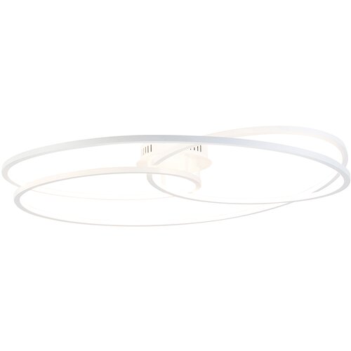 QAZQA Stropna svetilka bela 78 cm z LED 3 stopnjami zatemnitve - Rowin Cene