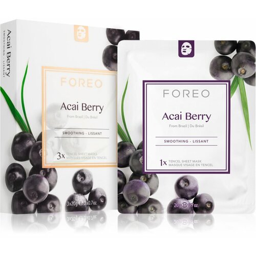 Foreo farm to face sheet mask - x3 acai berry