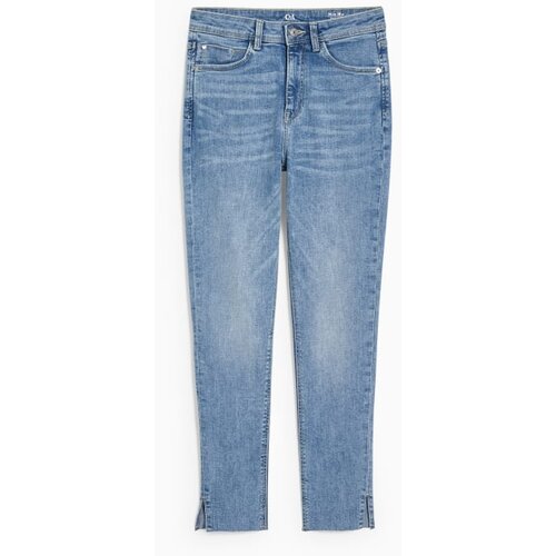 CA ženske farmerke, casual, visok struk, skinny fit, svetloplave Slike