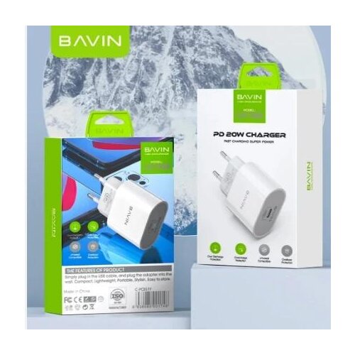 BAVIN punjač 20W USB-C bela Cene