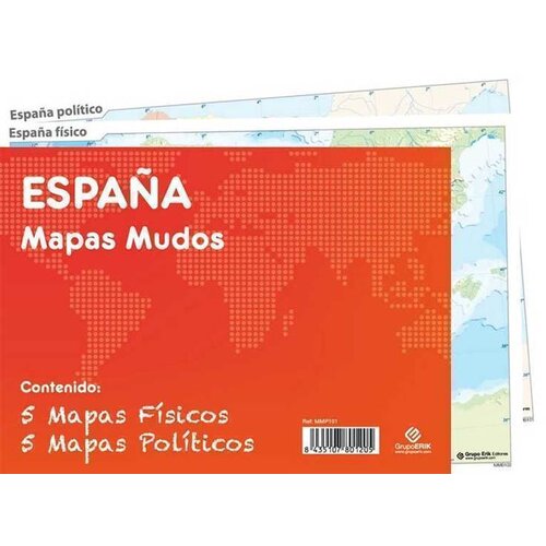 Grupo pakirajte 10 mute maps španske fizične politike, (21241012) Cene