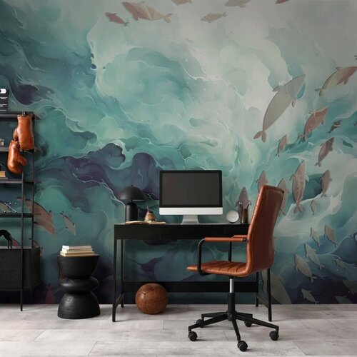  Foto tapeta - Fish in the ocean 400x280 Premium Cene