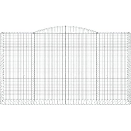  Lučne gabionske ko&amp;scaron;are 6 kom 400x50x220/240cm pocinčano željezo Slike