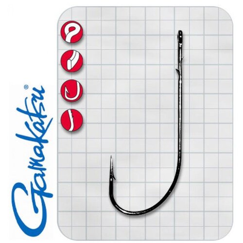 Gamakatsu udice worm 36 (crna) 2/0 Cene