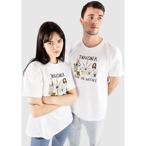 Thrasher X Toy Machine B.T.H. T-shirt white Cene