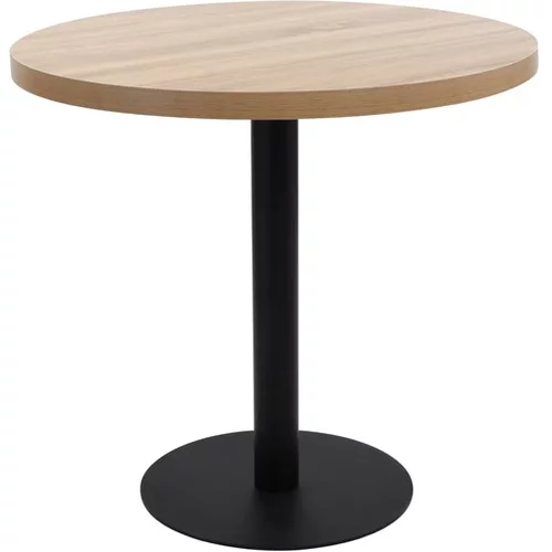  Bistro miza svetlo rjava 80 cm mediapan