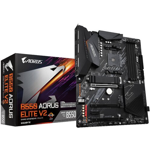 Gigabyte MB B550 Aorus EliteV2, AM4, 4x DDR4, 4x sata2x M.2, 1x DP, 1x HDMI, Slike